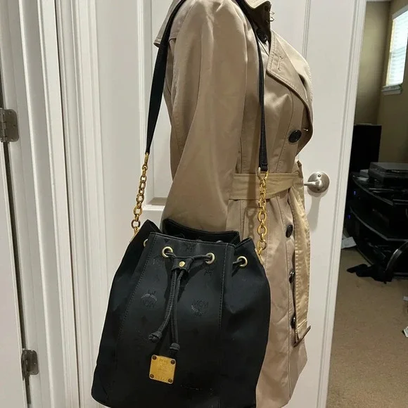 MCM Black Drawstring Bag - Picture 15 of 16